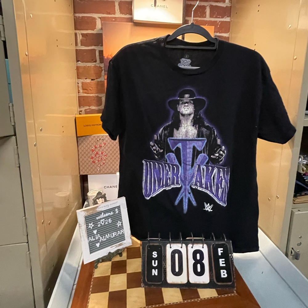 Vintage Style WWF WWE THE UNDERTAKER T-SHIRT MENS